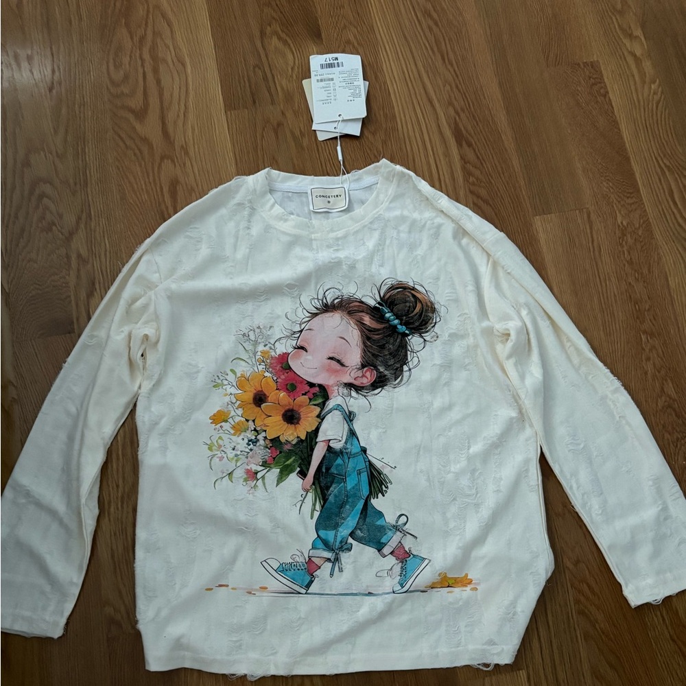 Women Long Sleeve tee One Size Fit S-M